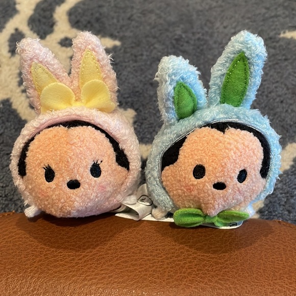 Mickey & Minnie Easter Bunnies Tsum Tsums Set - Picture 1 of 4